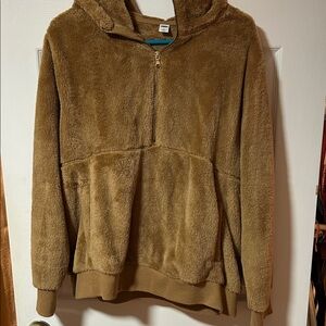 Women’s Brown Fleece Hoodie